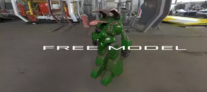 Gladiator Destroid Spartan MBR 07 Mk II FAN PROJECT Free 3D model