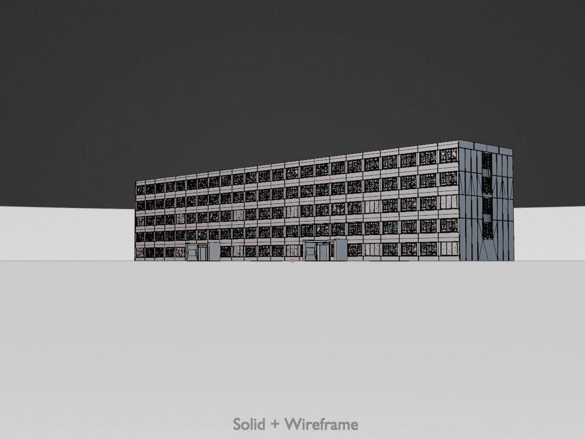 Old military barracks version 1 package 3D Model Collection_74