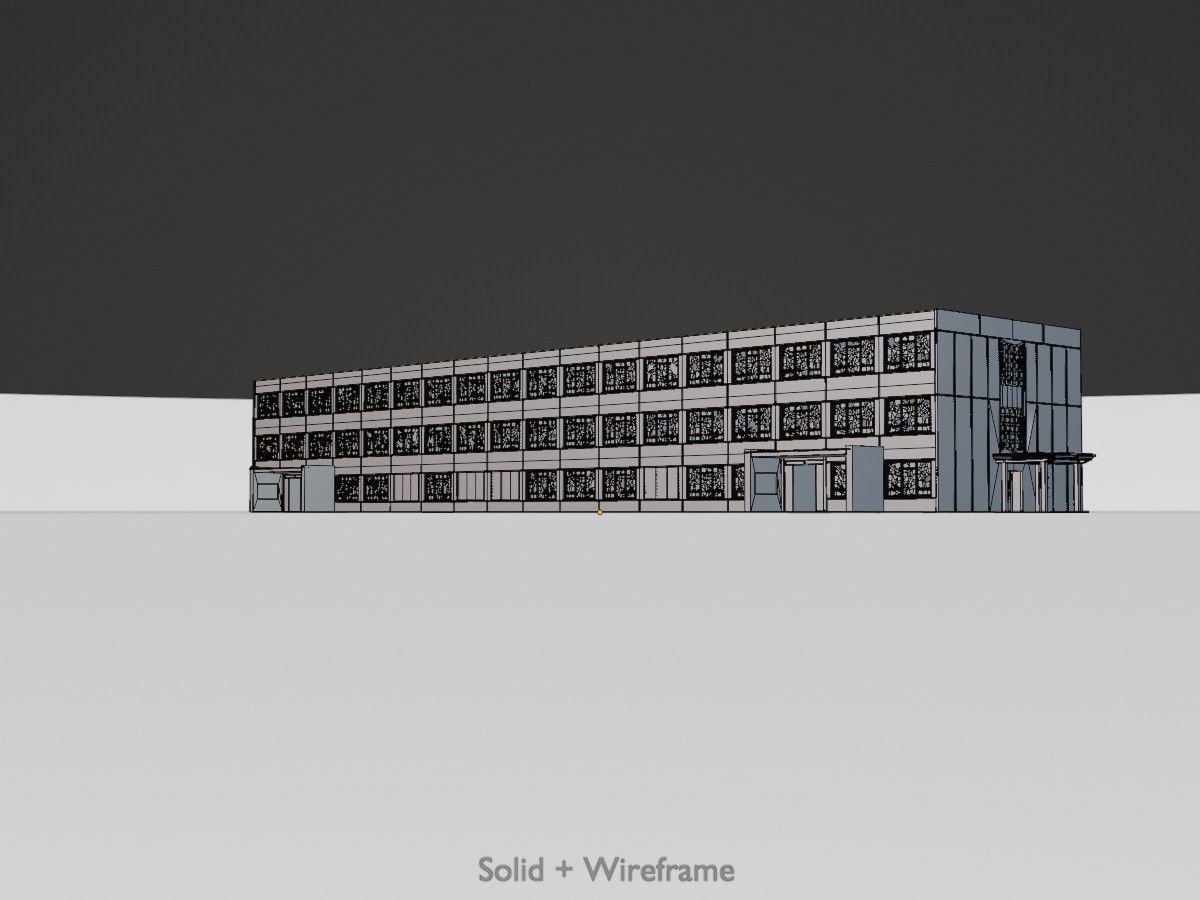 Old military barracks version 1 package 3D Model Collection_73