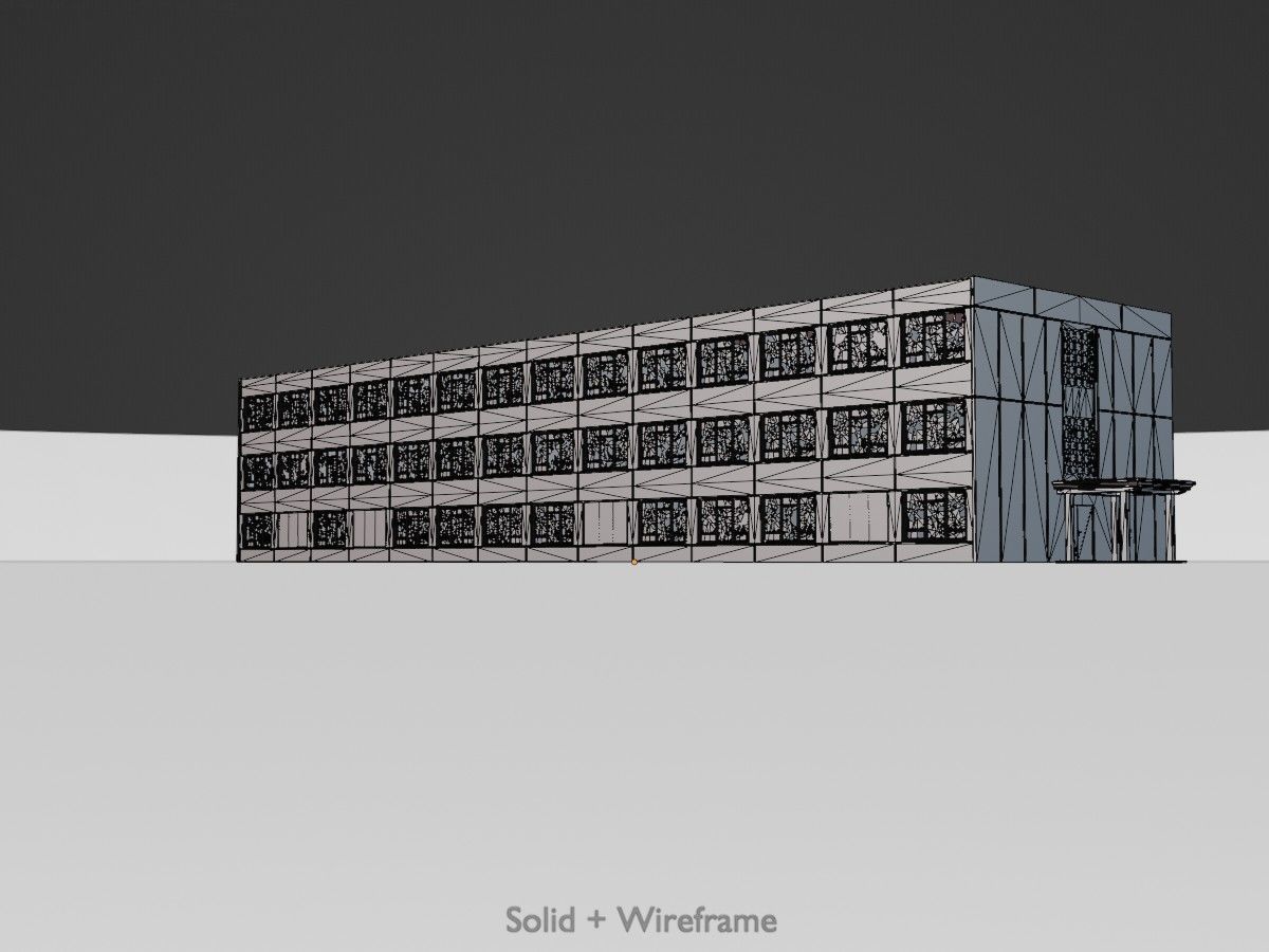Old military barracks version 1 package 3D Model Collection_72