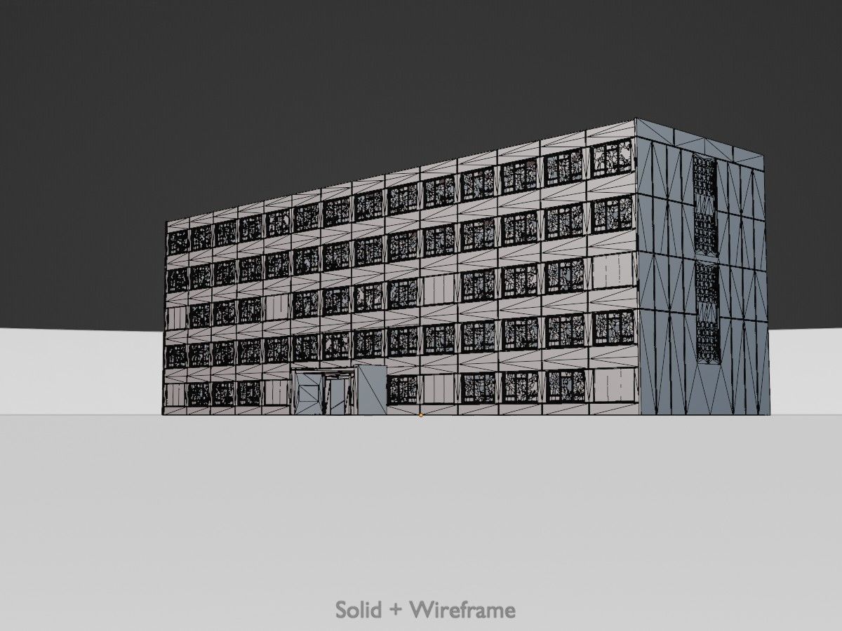 Old military barracks version 1 package 3D Model Collection_71