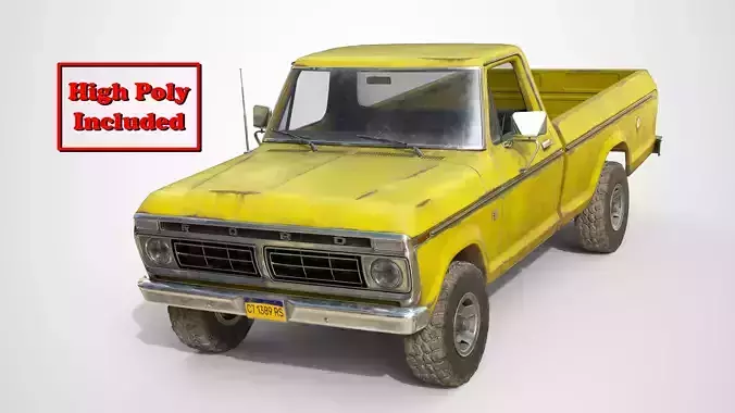 Ford Classic F100 pickup 1976 Old Yellow
