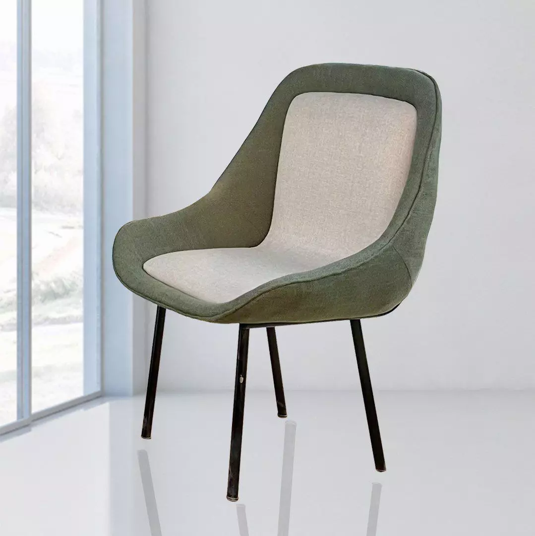Modern Cushioned Chair 3D model