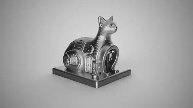 Cat Abstract Trinket