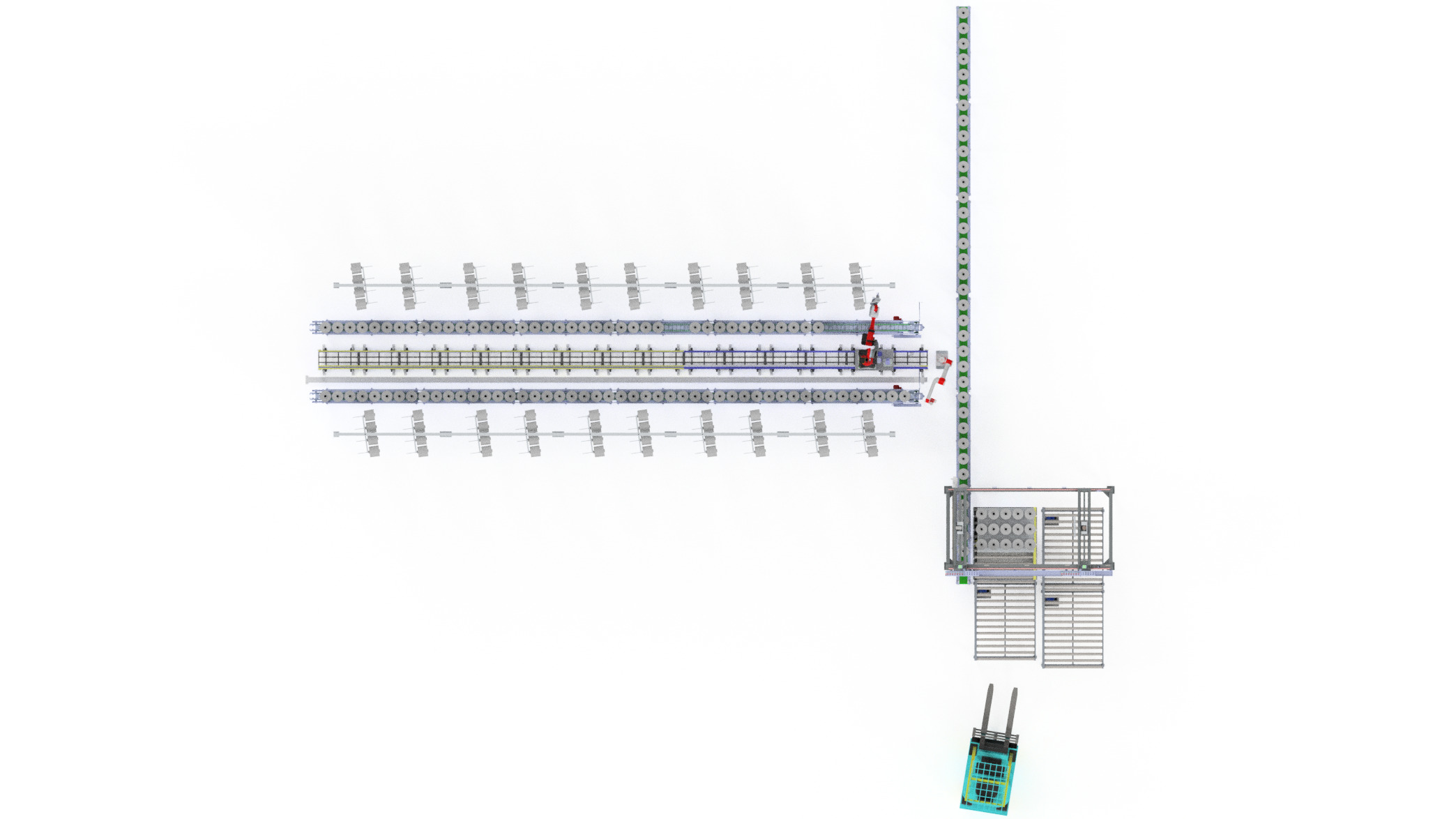 Warping Machine Yarn Automation System 3D model_2