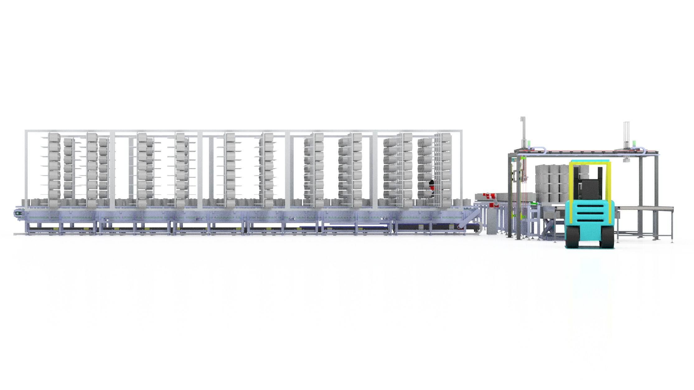 Warping Machine Yarn Automation System 3D model_1