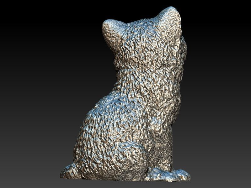Cat Pendant  3D print model_9