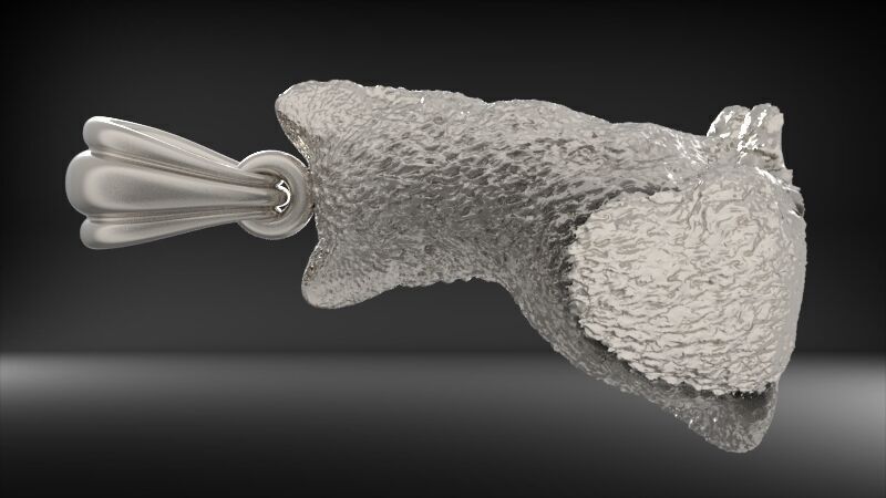 Cat Pendant  3D print model_31