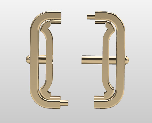 chain link 1 3D print model_3