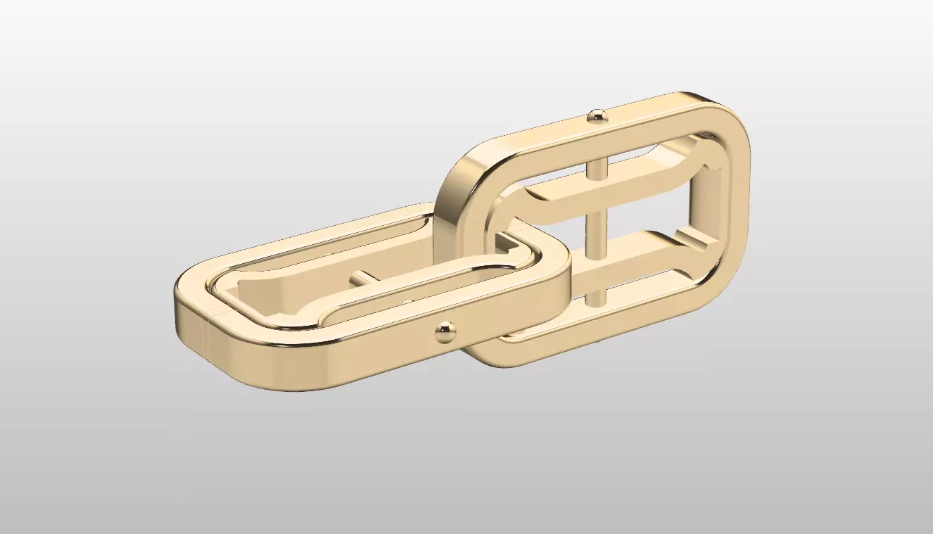 chain link 1 3D print model_0