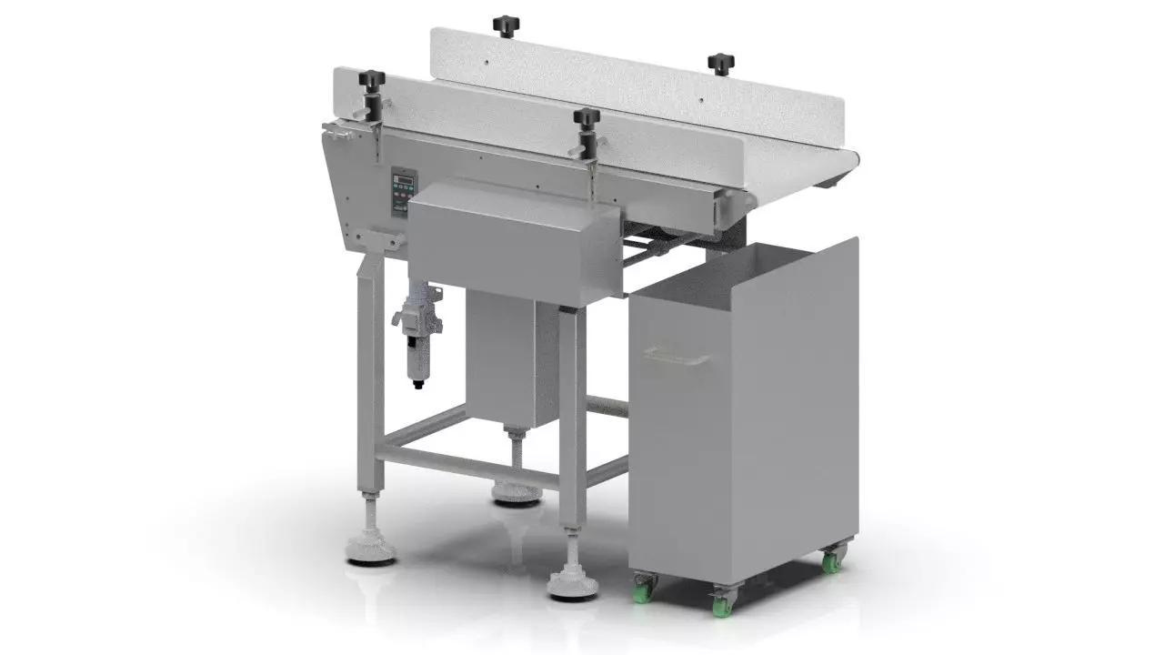 3D  Design of Belt-Retractable Conveyor Sorter 3D model_0