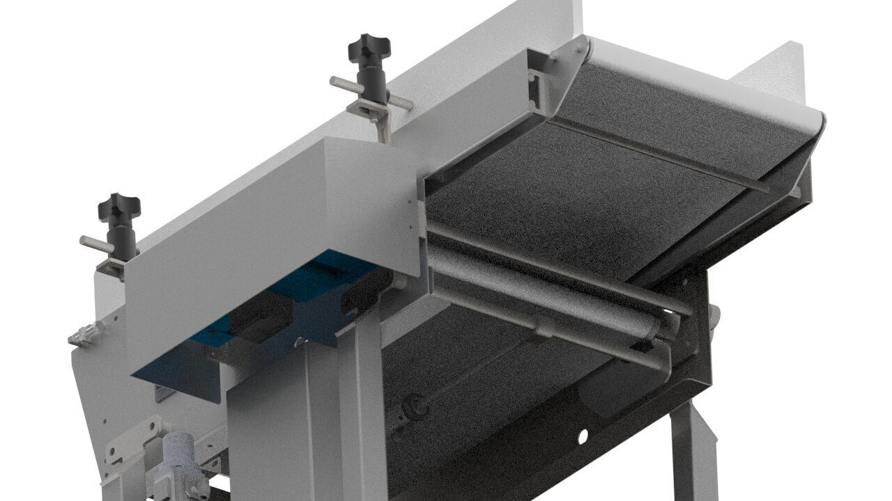 3D  Design of Belt-Retractable Conveyor Sorter 3D model_4