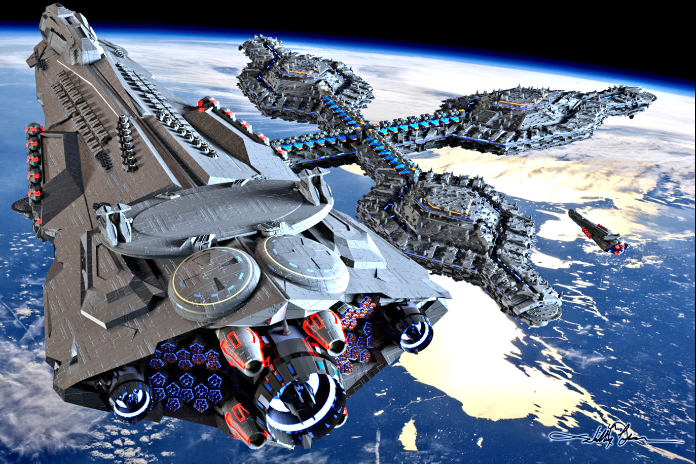 PG Orbital fortress 3D model_1