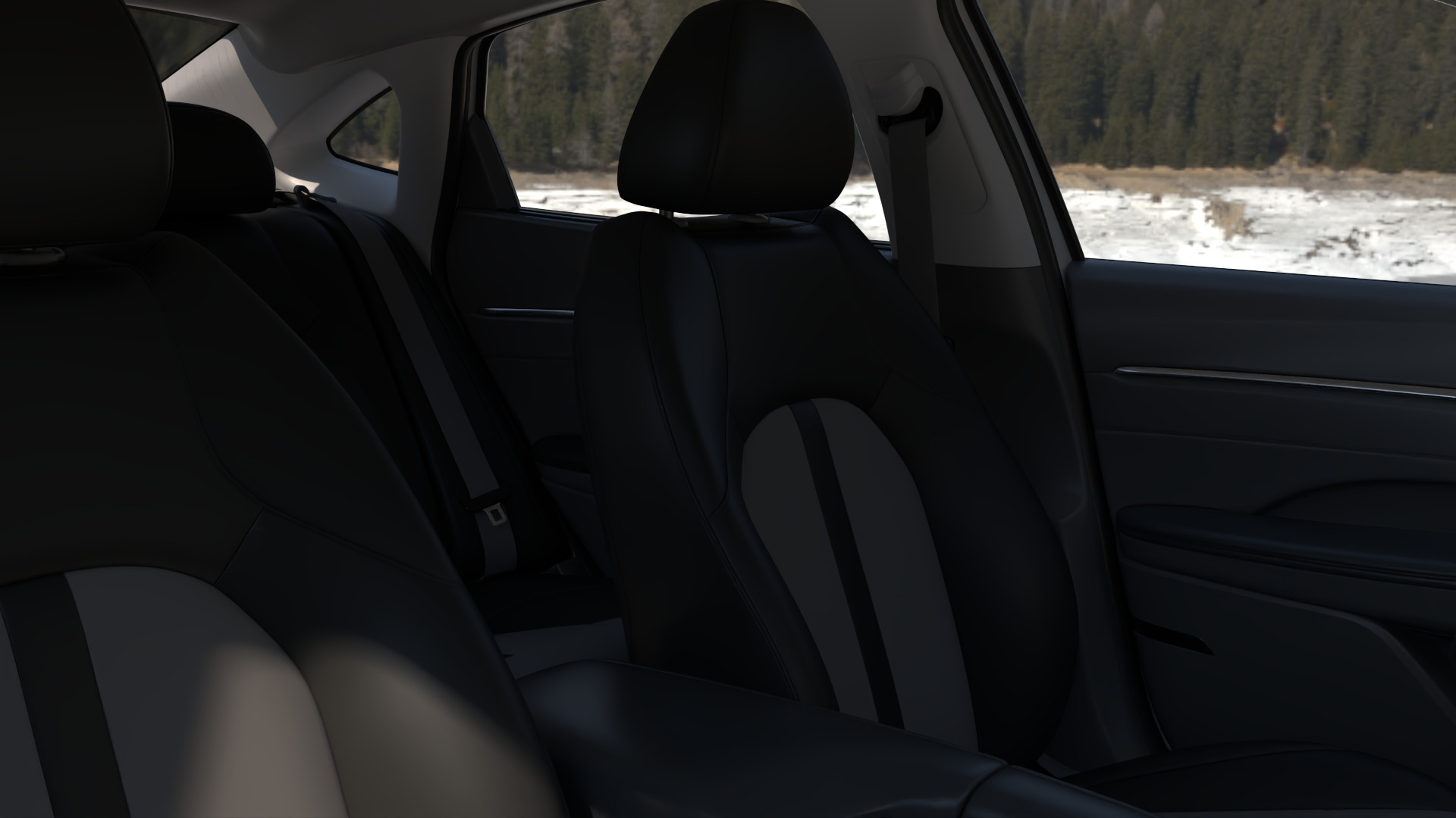Hyundai Sonata 2024 -detailed-Vray-Redshift-Unreal- Lightrigs 3D model_18