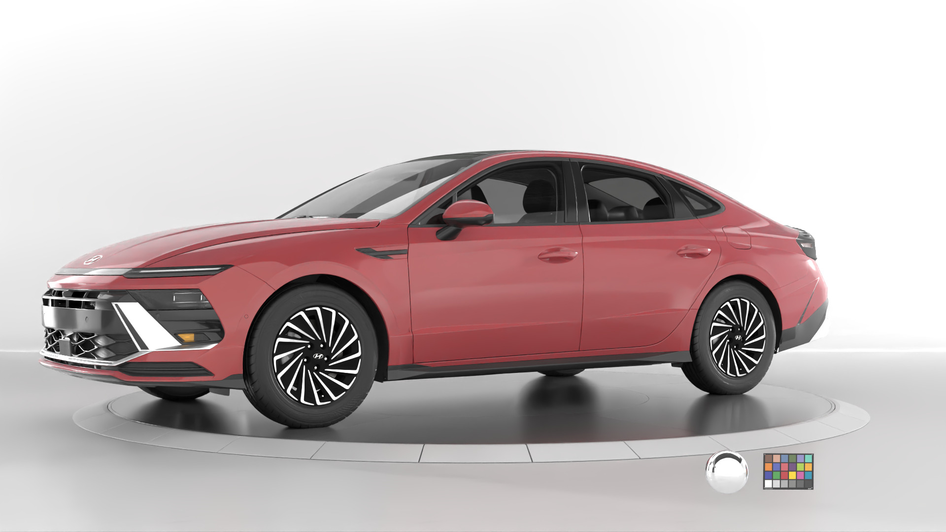 Hyundai Sonata 2024 -detailed-Vray-Redshift-Unreal- Lightrigs 3D model_22
