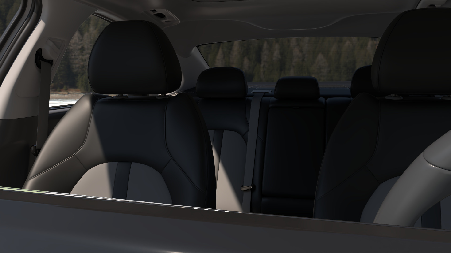 Hyundai Sonata 2024 -detailed-Vray-Redshift-Unreal- Lightrigs 3D model_19