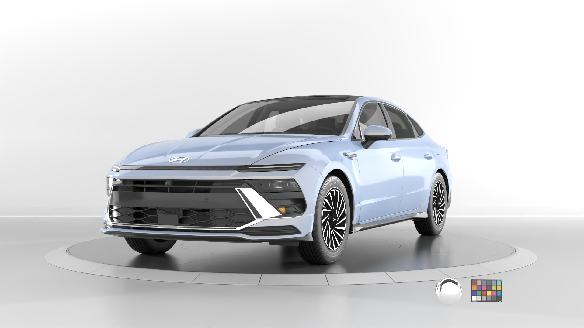 Hyundai Sonata 2024 -detailed-Vray-Redshift-Unreal- Lightrigs 3D model_6