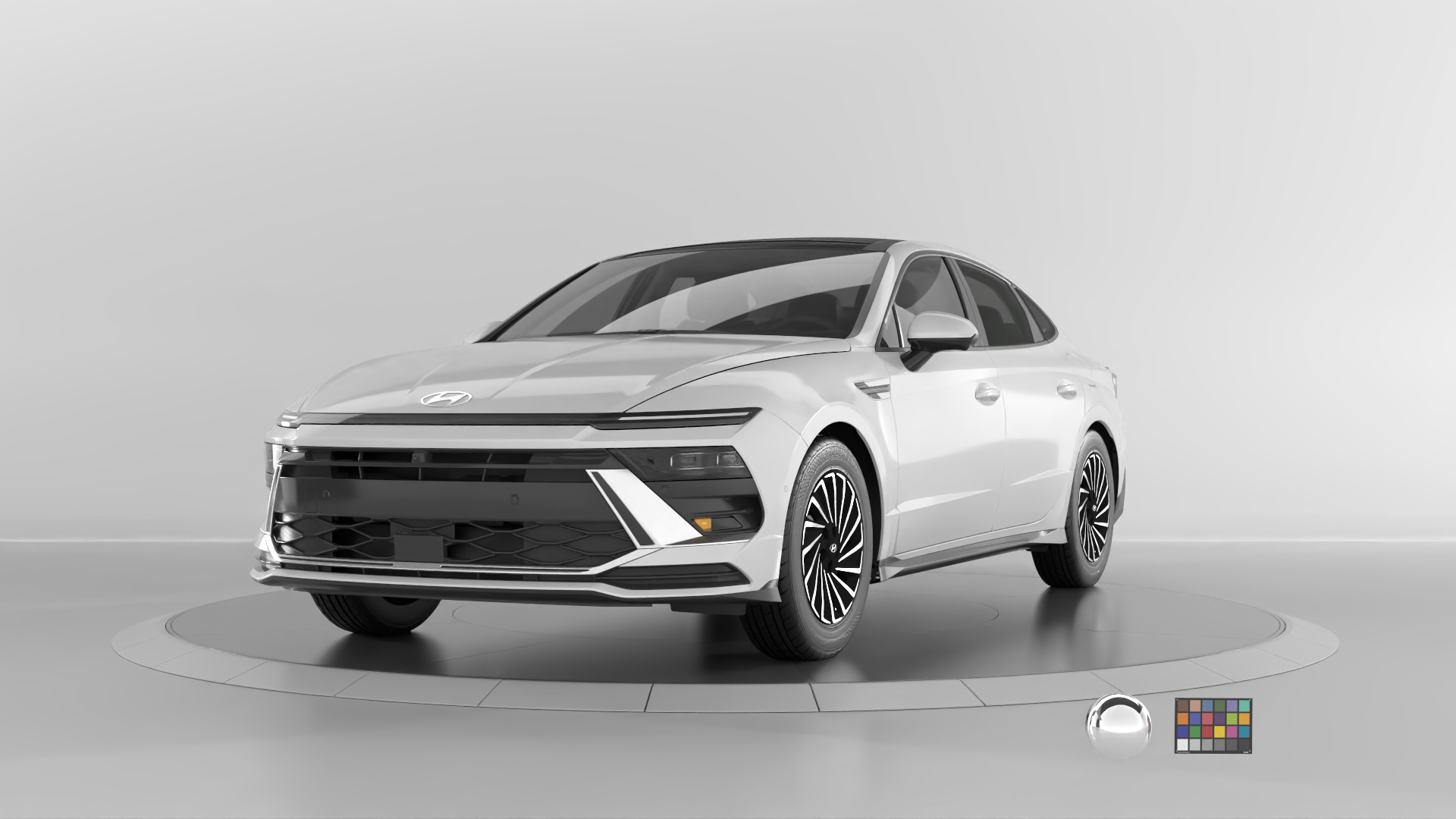 Hyundai Sonata 2024 -detailed-Vray-Redshift-Unreal- Lightrigs 3D model_7