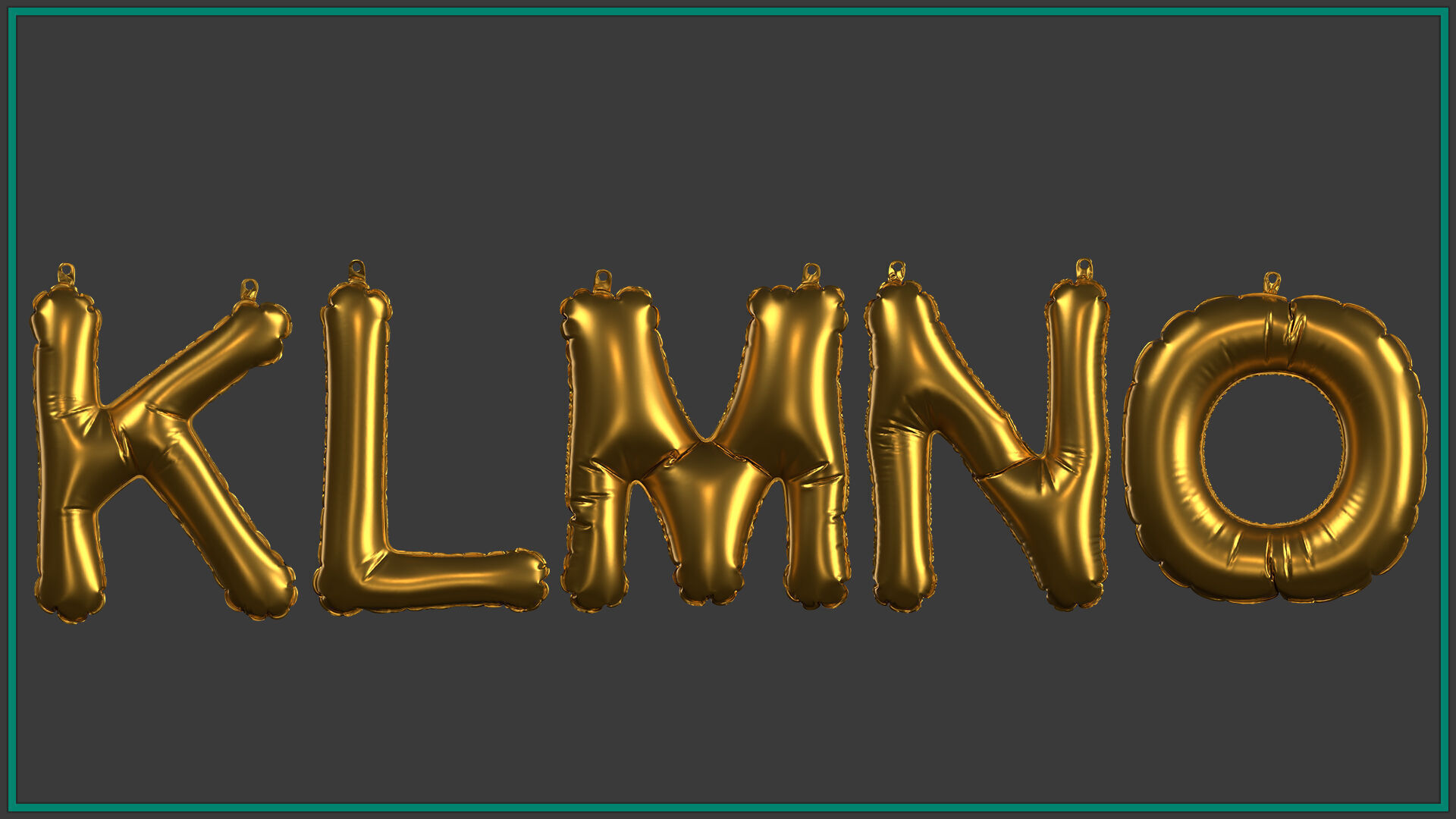 40 number and letter 3D model_5