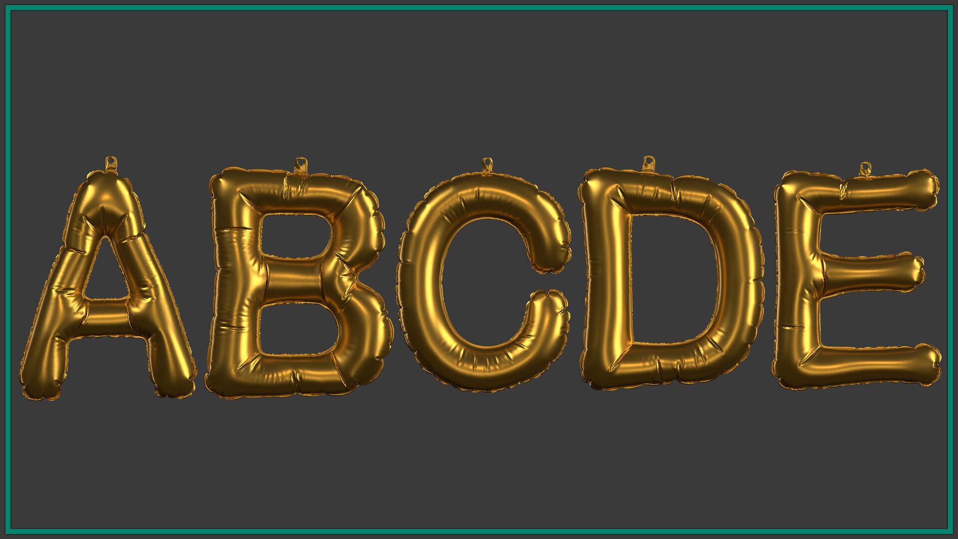 40 number and letter 3D model_3