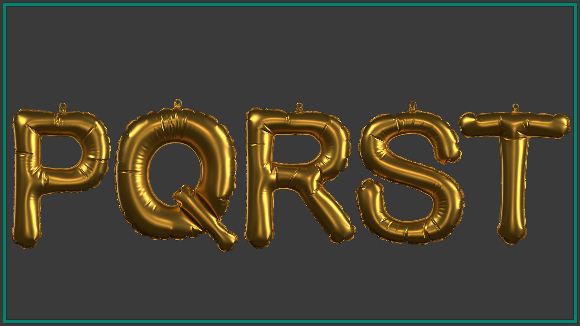 40 number and letter 3D model_6