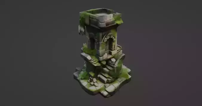 Ancient Crumbling Watchtower Ruin