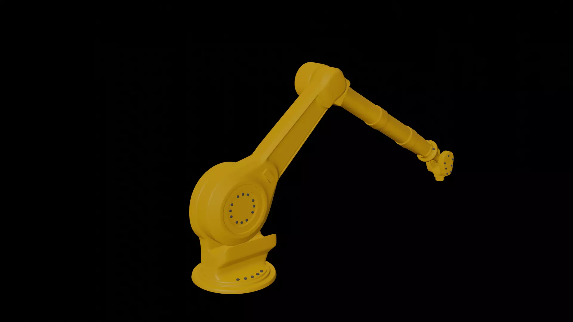 Robot arm rigged Free 3D model