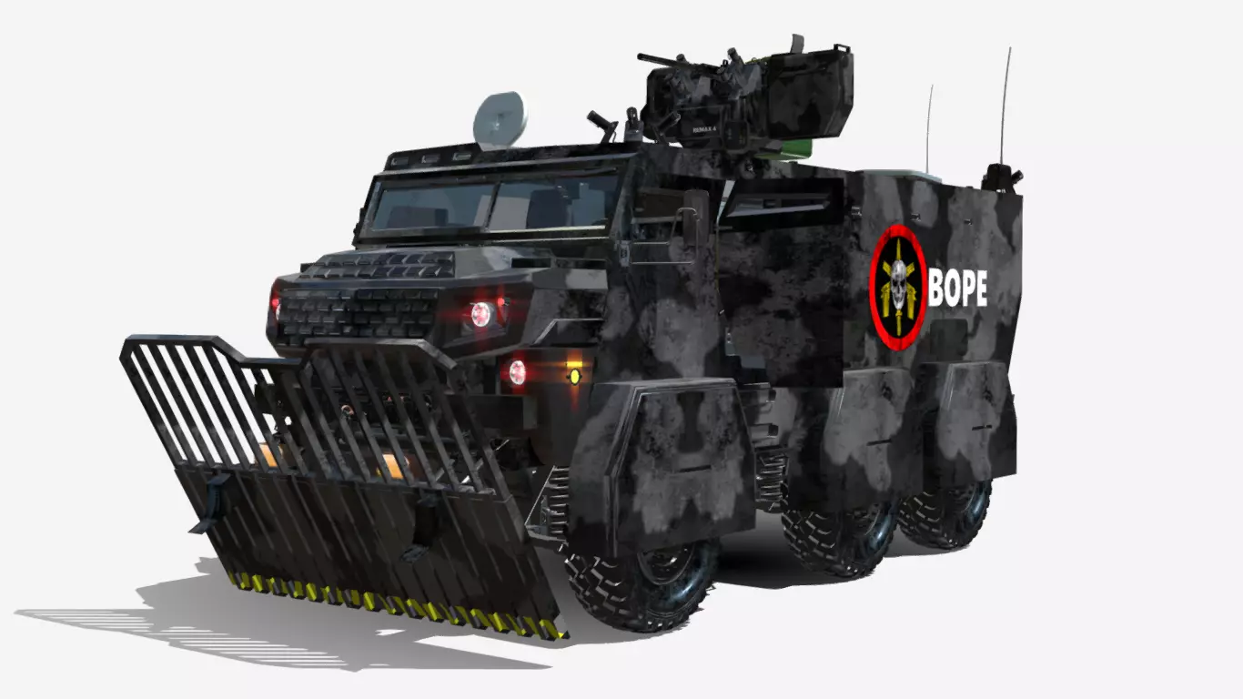 caveirao 6x6 bope br Low-poly 3D model