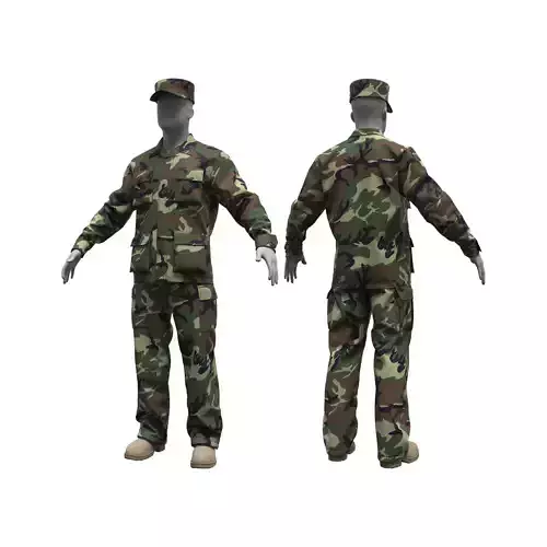BDU-Battle Dress Uniform - Marvelous Designer 