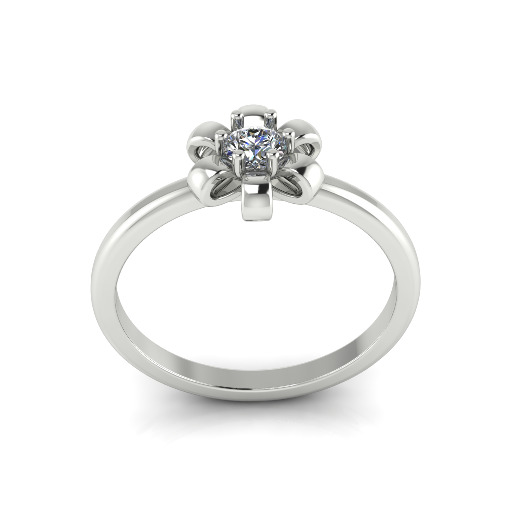 Solitaire ring Model 7355 3D print model_1