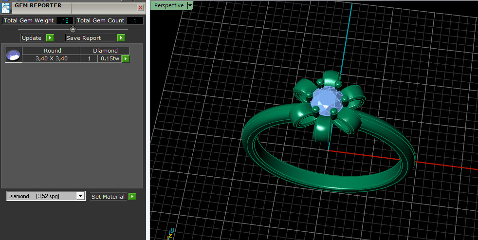 Solitaire ring Model 7355 3D print model_7