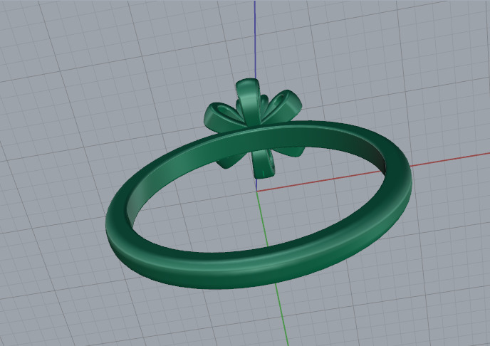 Solitaire ring Model 7355 3D print model_4