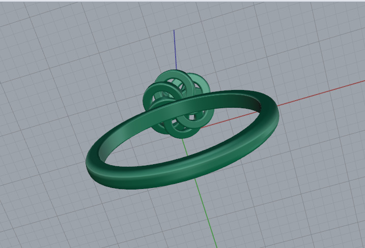 Solitaire ring Model 7352 3D print model_4