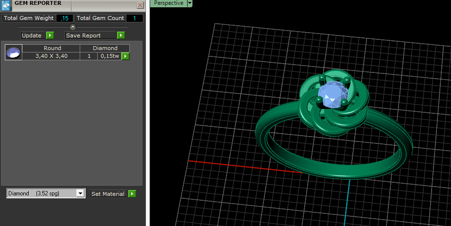 Solitaire ring Model 7352 3D print model_7