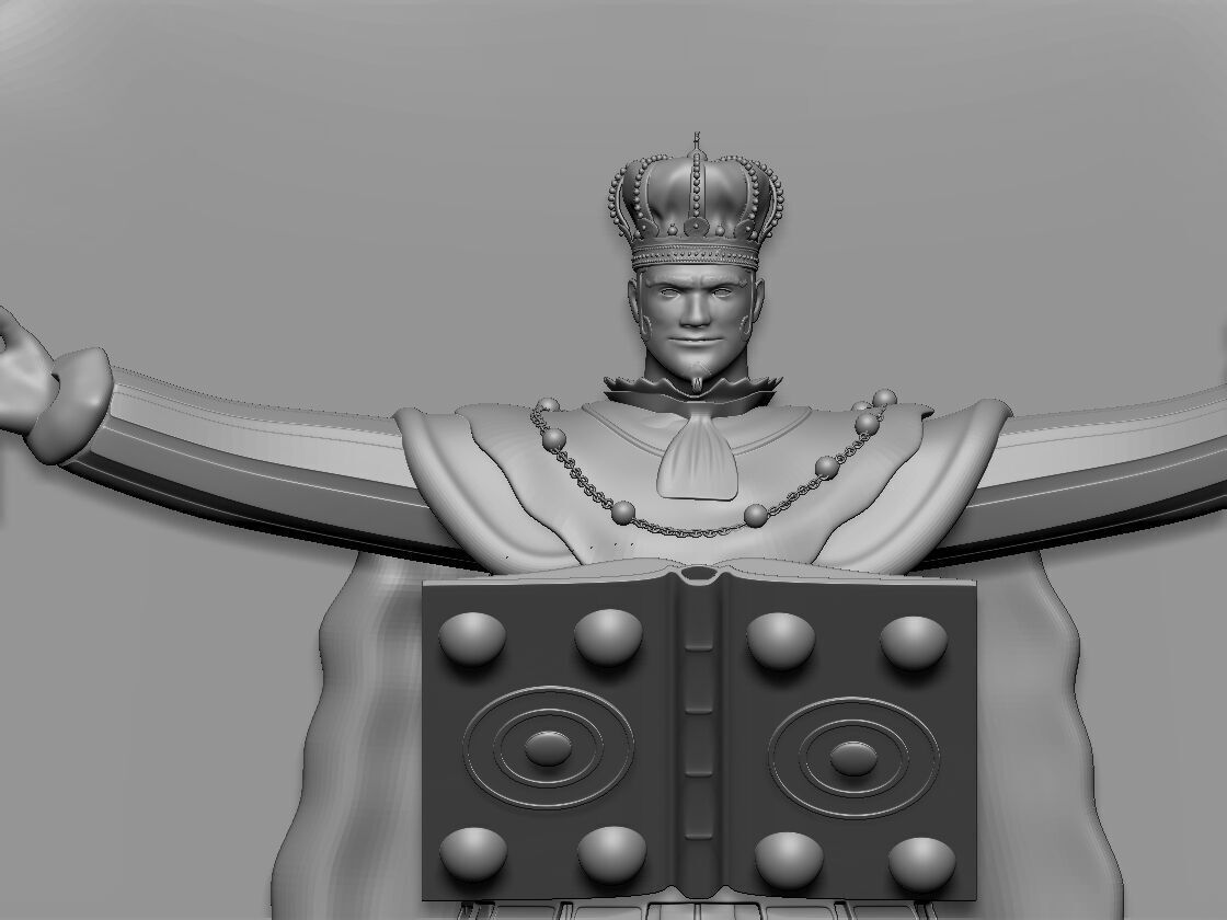Royal King - Posed 3d Model Low-poly 3D model_3