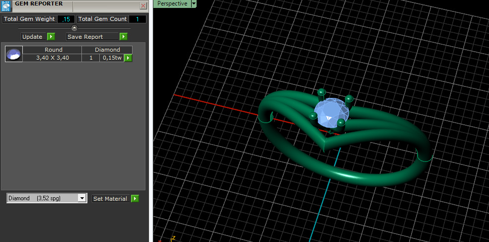 Solitaire ring Model 7349 3D print model_7