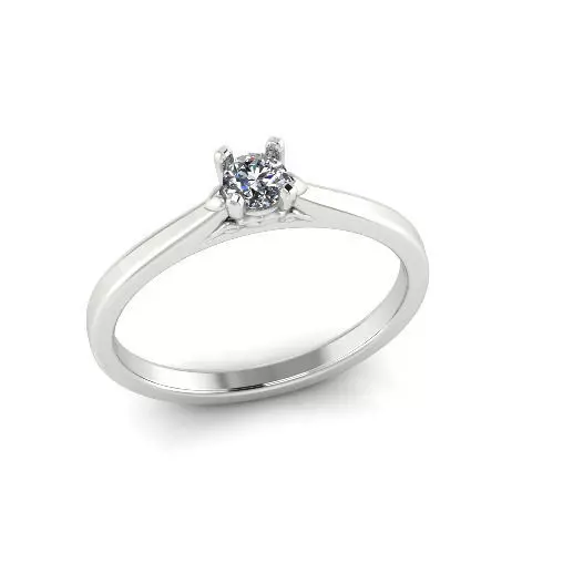 Solitaire ring Model 7336 3D print model_0