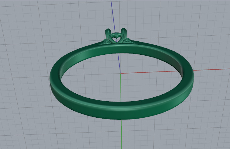 Solitaire ring Model 7336 3D print model_4