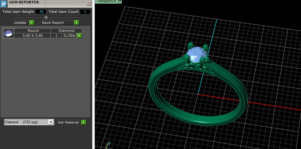 Solitaire ring Model 7336 3D print model_7