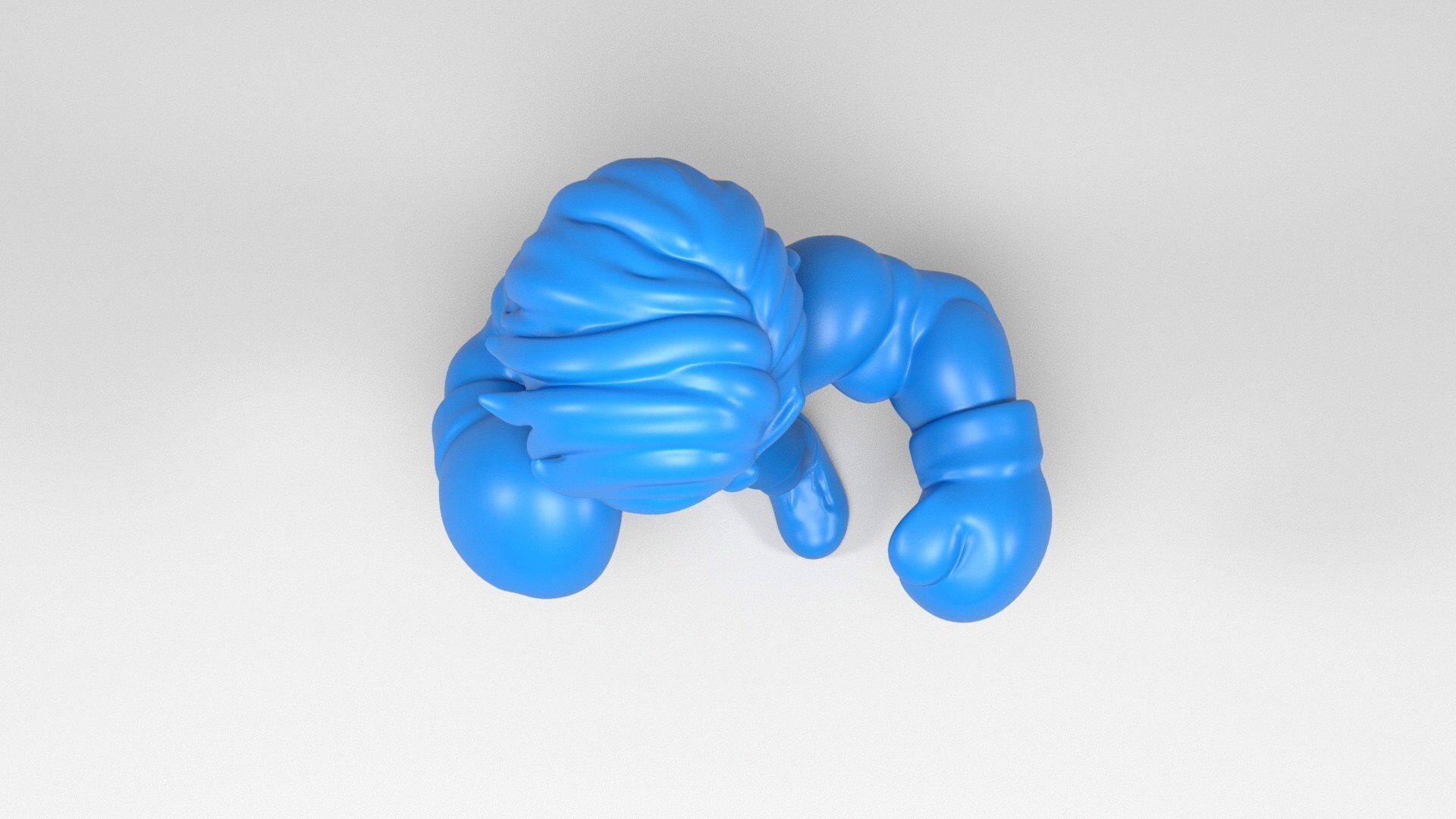 Boxer figure 3D print model_6