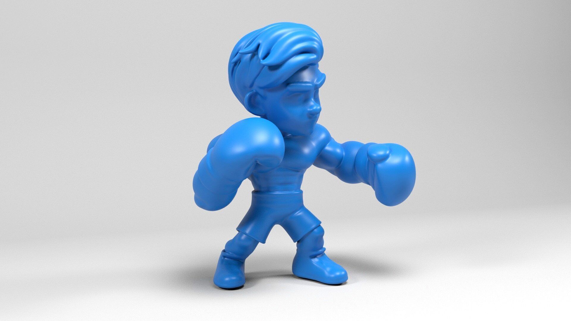 Boxer figure 3D print model_2