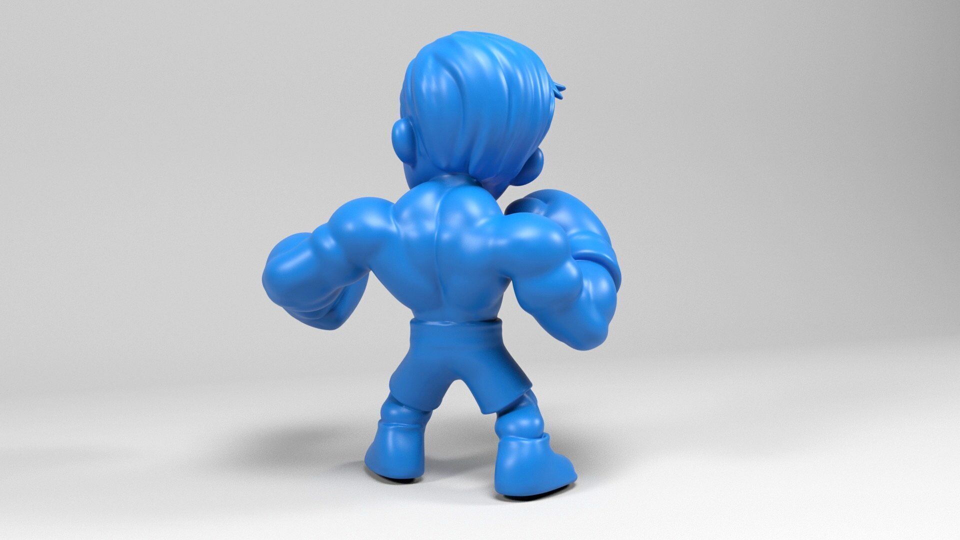 Boxer figure 3D print model_5