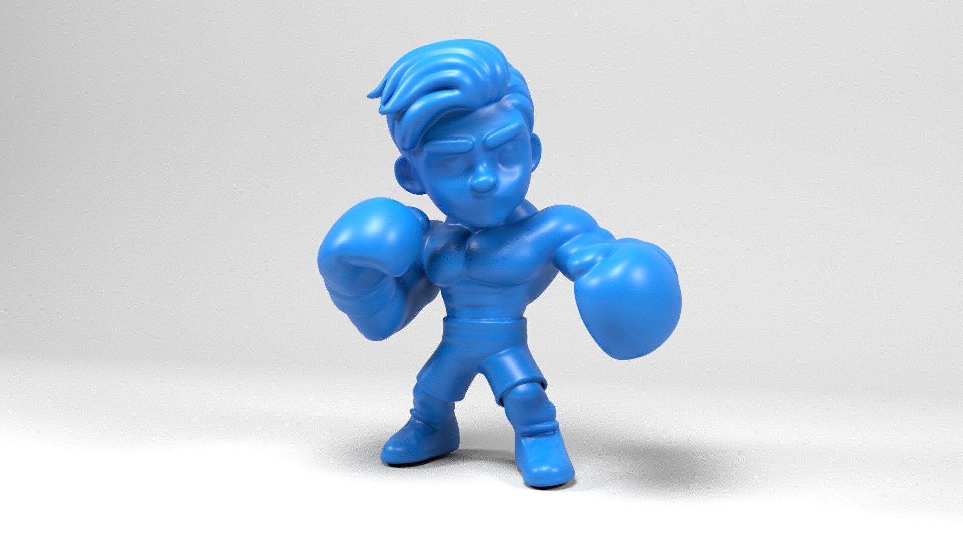 Boxer figure 3D print model_1
