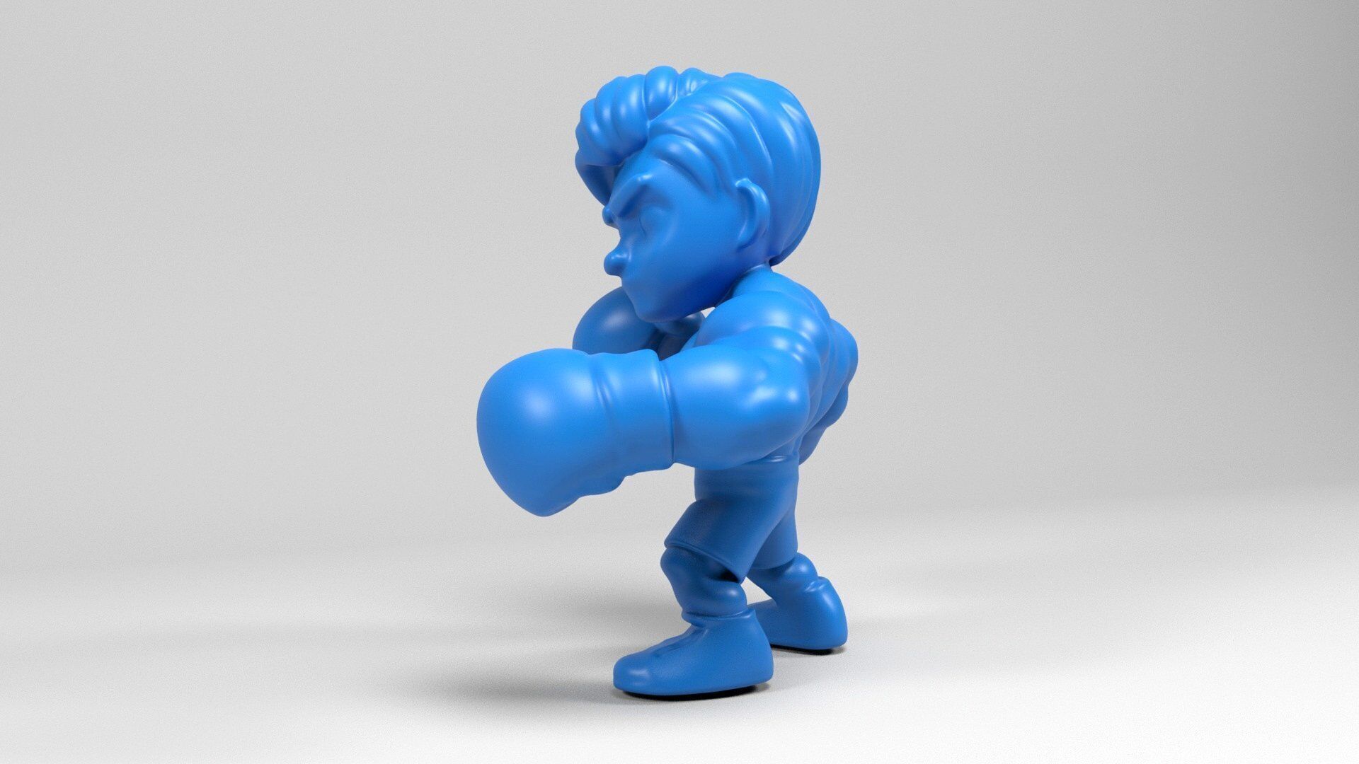 Boxer figure 3D print model_4