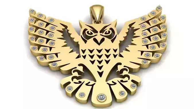 EAGLE KING OF SKY PENDANT 3D PRINTABLE MODEL