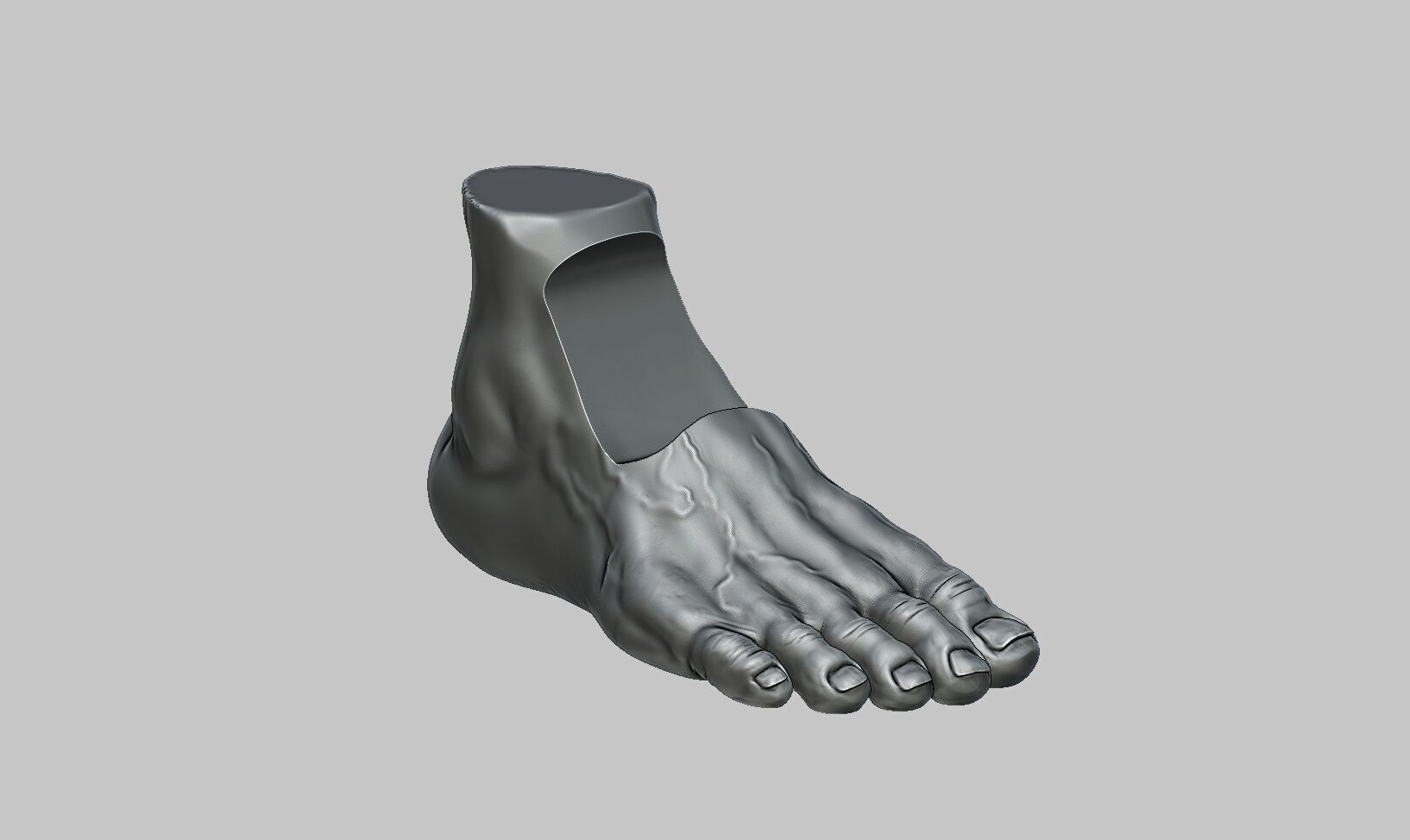 Foot Ps5 controller stand Human foot head ps5controller holder 3D print model_9