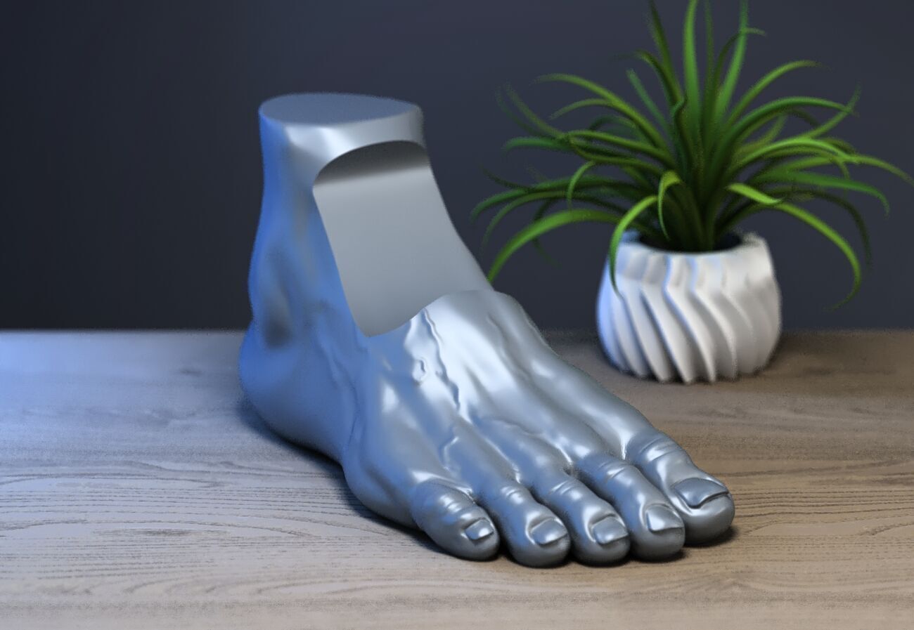 Foot Ps5 controller stand Human foot head ps5controller holder 3D print model_1