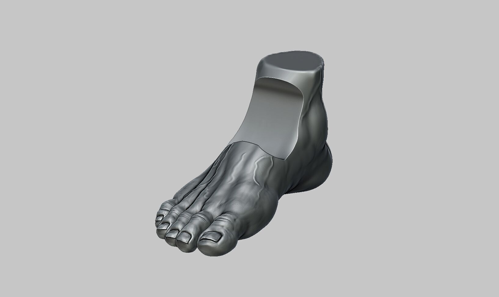 Foot Ps5 controller stand Human foot head ps5controller holder 3D print model_7