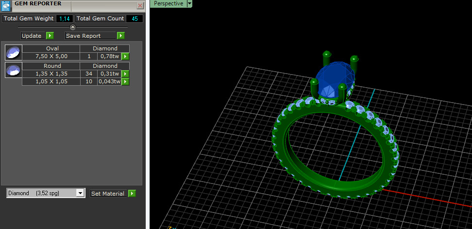 Solitaire ring Model 7322 3D print model_7