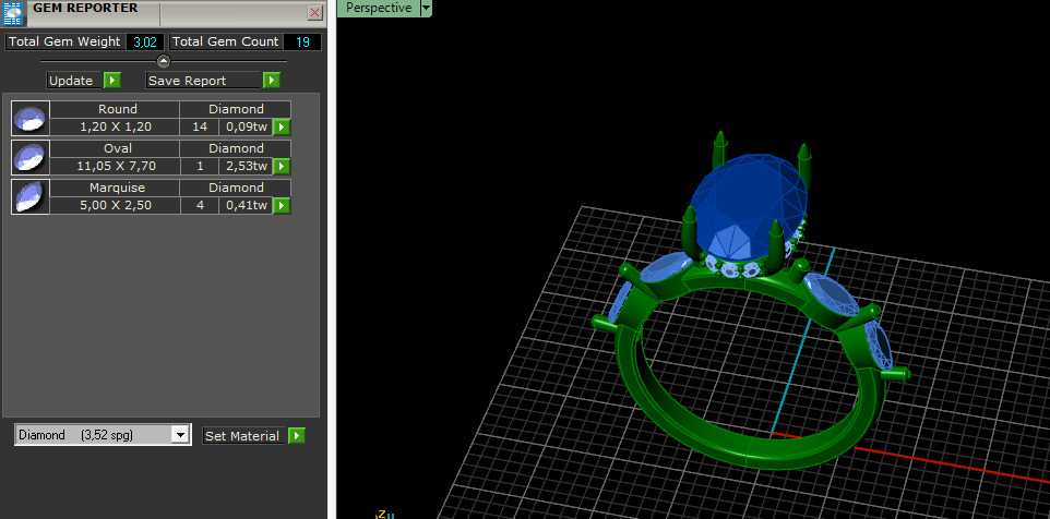Solitaire ring Model 7321 3D print model_8